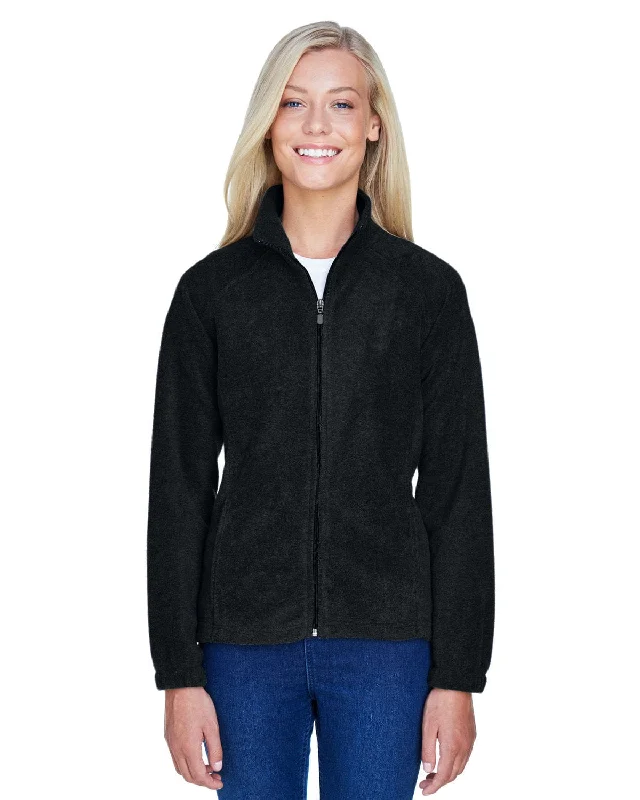 Harriton Ladies Full-Zip Fleece Jacket | Black