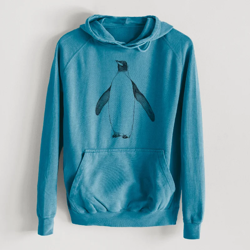 Emperor Penguin - Aptenodytes forsteri  - Mid-Weight Unisex Vintage 100% Cotton Hoodie