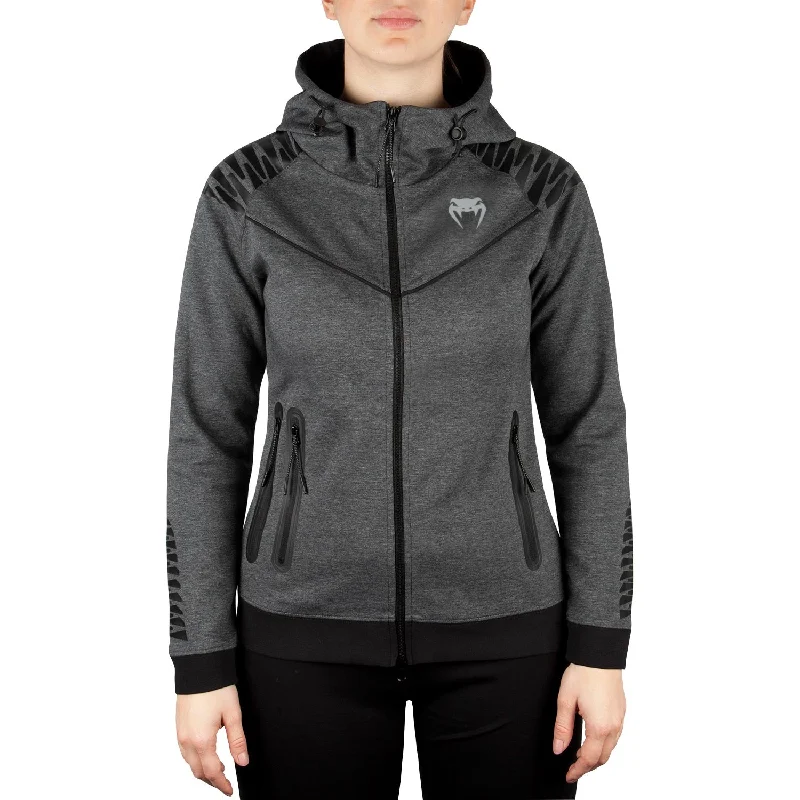 Venum Laser Hoodie - Dark Heather Grey - For Women - Exclusive