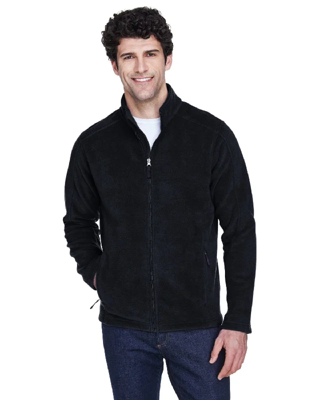 Core 365 Journey Mens Full-Zip Fleece Jacket | Black