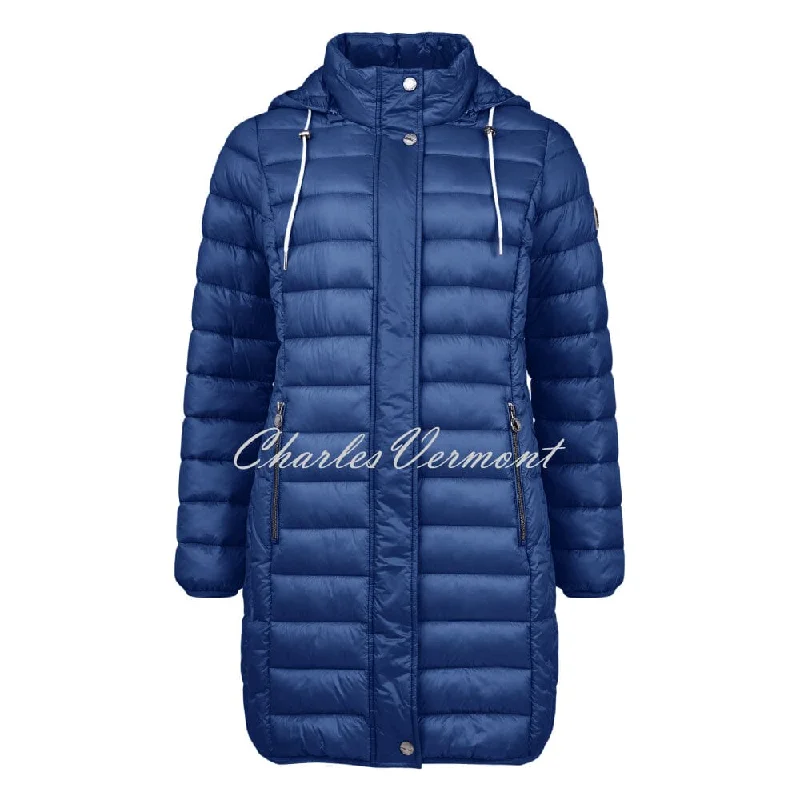 Frandsen Longline Padded Coat - Style 103-588-64 (Indigo)