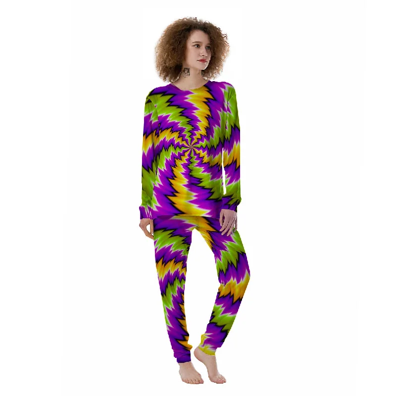 Moving Optical Illusion Dizzy Vortex Women's Pajamas