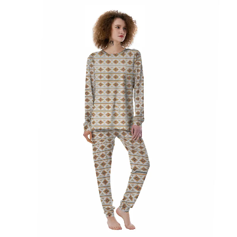 Navajo Ethnic Southwestern Print Pattern Women's Pajamas