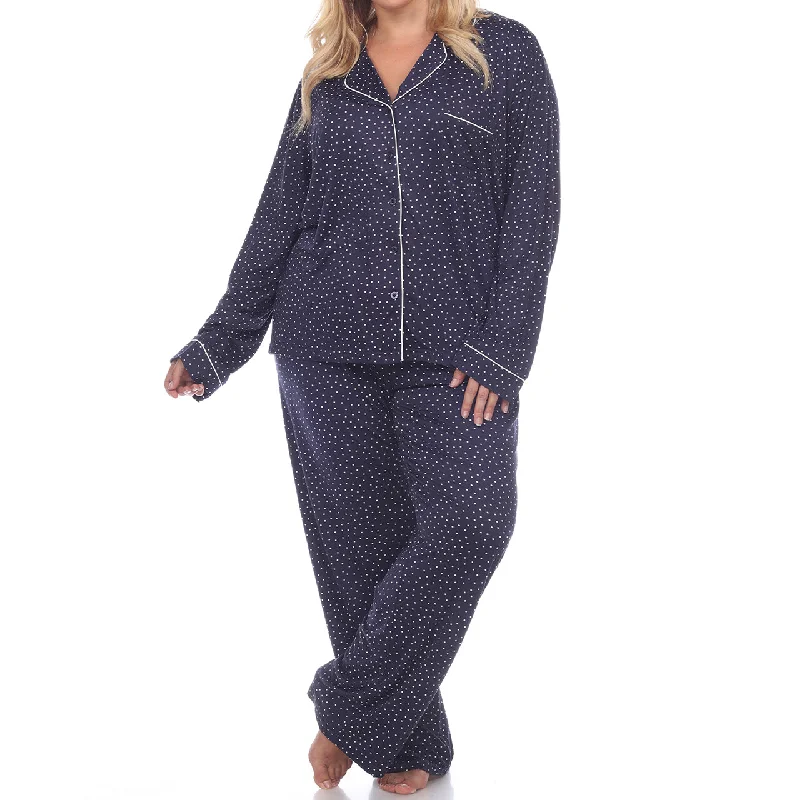 Plus Size Long Sleeve Pajama Set