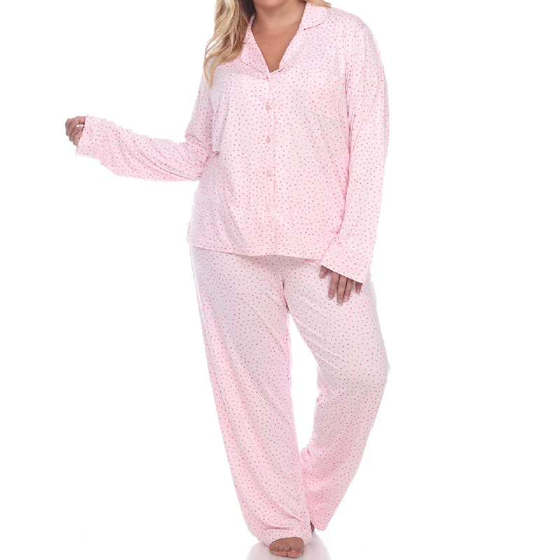 Plus Size Long Sleeve Pajama Set