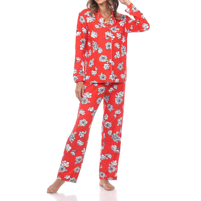 Women's Long Sleeve Floral Pajama Set