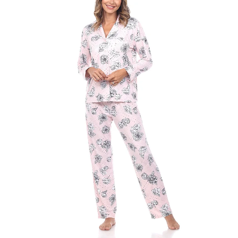 Women's Long Sleeve Floral Pajama Set