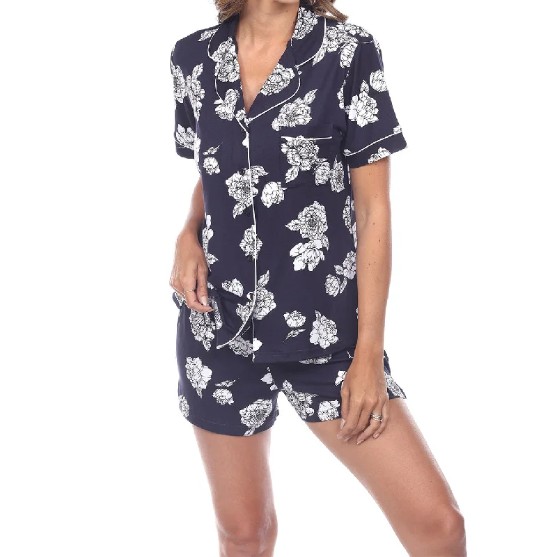 Women's Short Sleeve Floral Pajama Set