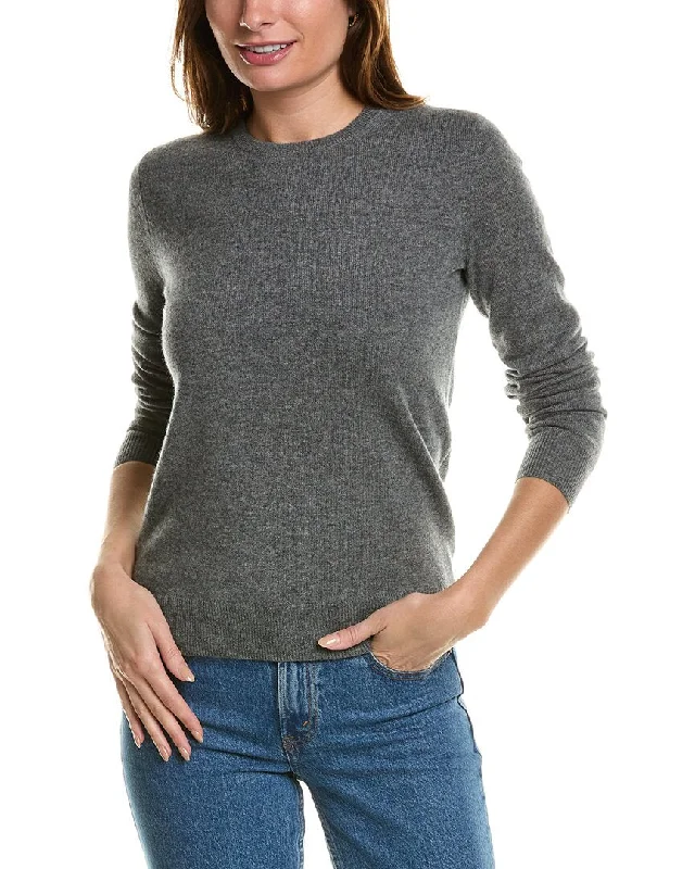 Amicale Cashmere Basic Crewneck Cashmere Sweater