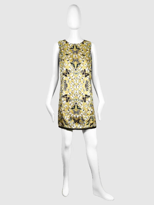 Butterfly Print Mini Dress - Size 38