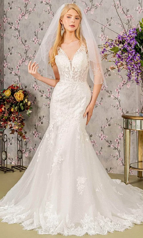 GLS by Gloria Bridal GL3487 - Embroidered Mermaid Bridal Gown