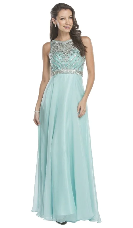 Aspeed Design - Long A-Line Embellished Prom Dress