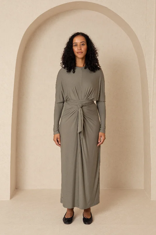 Sage Tie Wrap Maxi