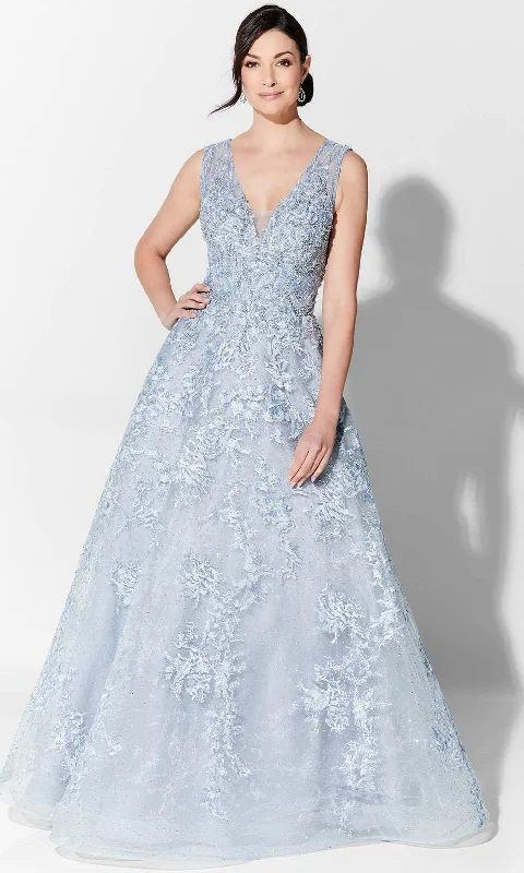 Ivonne D 122D67 - Venice Lace Appliques Evening Gown