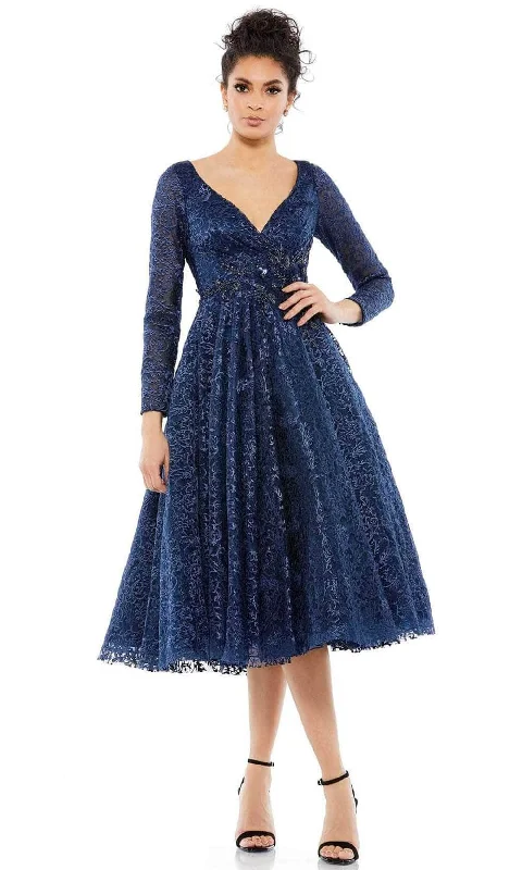 Mac Duggal 11218 - Long Sleeve Lace Cocktail Dress