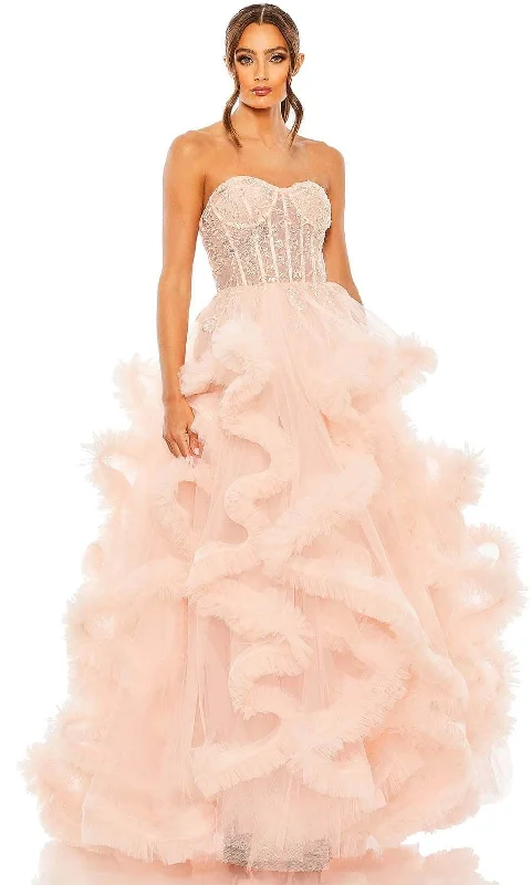 Mac Duggal 20542 - Ruffled Tulle Prom Gown