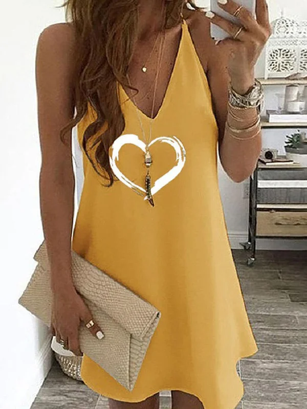 Heart Print Dress