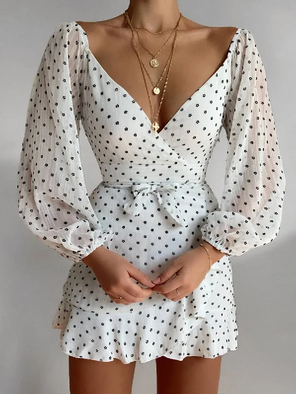 Women's Sexy Slim Floral Print Dress