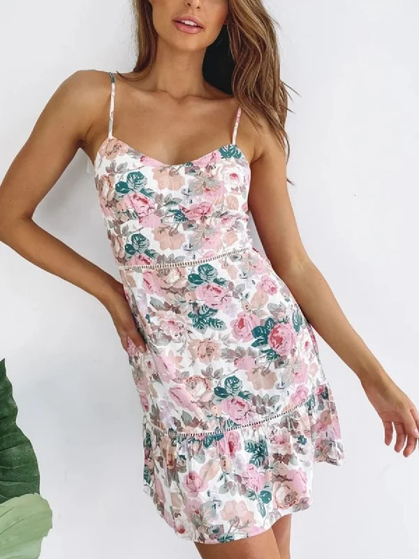 Women's Sexy Casual Floral Print Sleeveless Dress