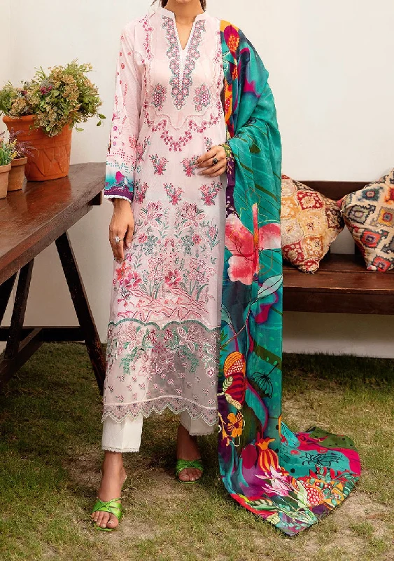 Ramsha Mashaal Embroidered Printed Lawn Dress