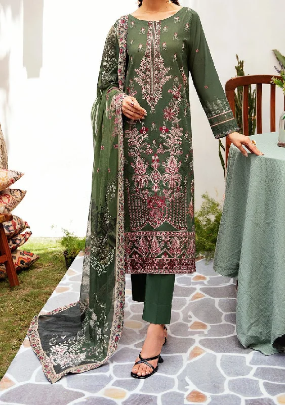 Ramsha Mashaal Embroidered Printed Lawn Dress