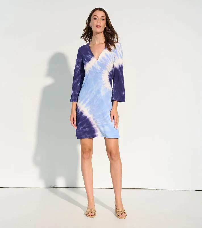 Ashley Dress - Vista Sunset Tie Dye