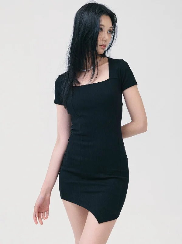 [BABLETWO] SS 24 yui cut out dress-black