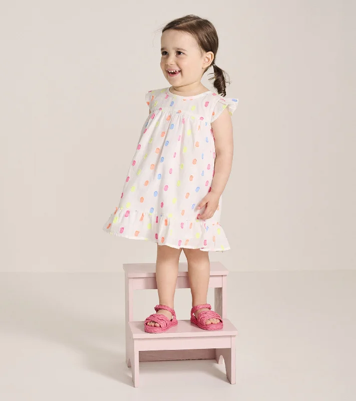 Baby & Toddler Girls Summer Dots Flounce Dress