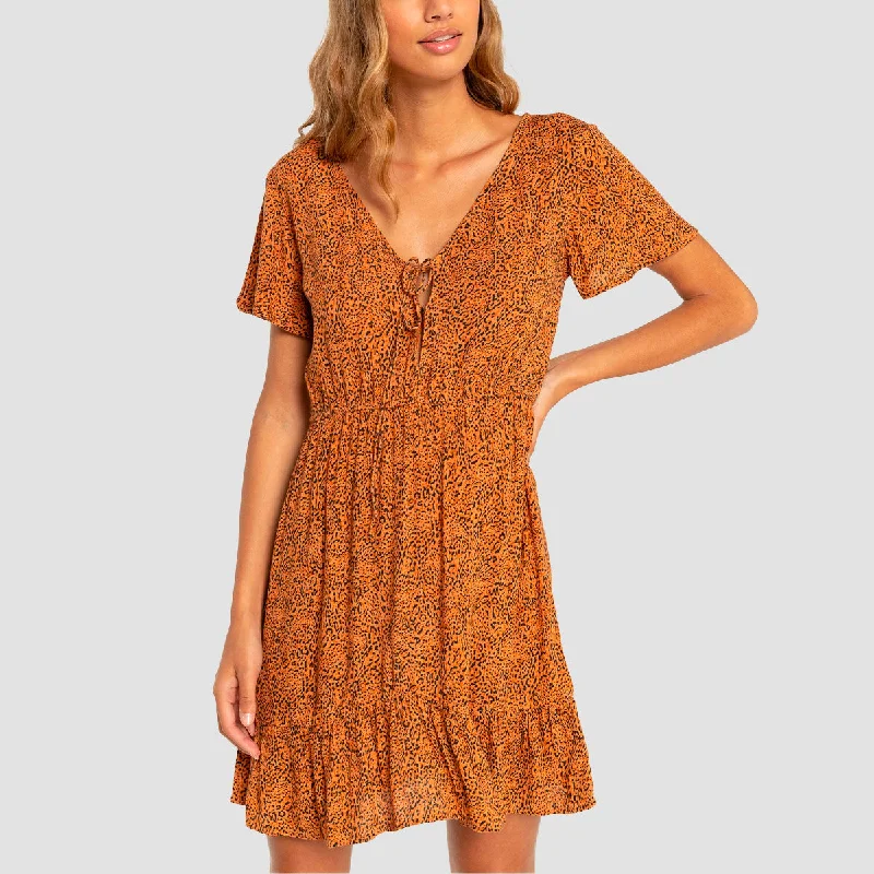 Billabong Day Trippin Dress Toffee - Womens