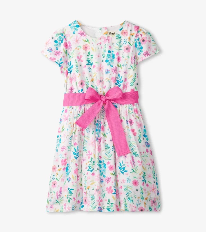 Girls Pressed Flower Garden Dress