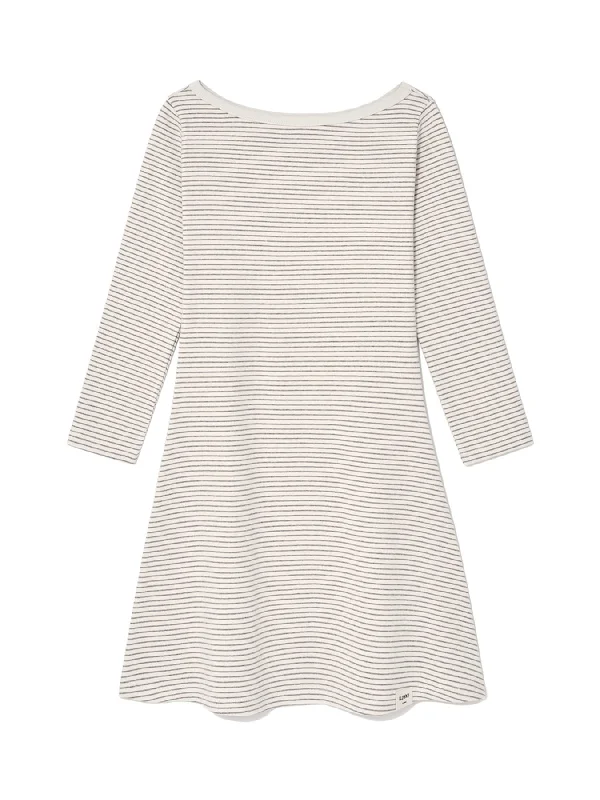 [GLOWNY] FW 24 3/4 G COMFORT DRESS (STRIPE)