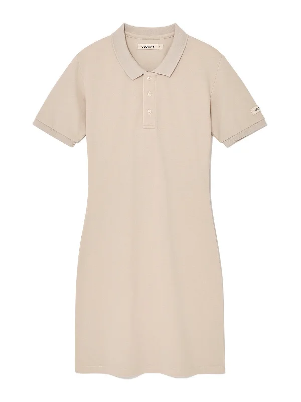 [GLOWNY] SS 24 HERITAGE POLO DRESS (ECRU)