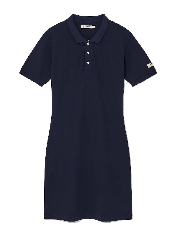 [GLOWNY] SS 24 HERITAGE POLO DRESS (NAVY)