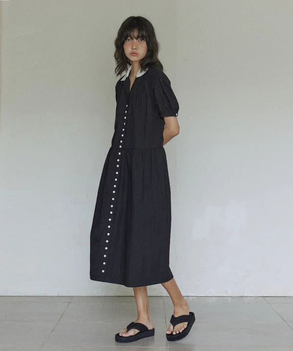 [HOKUSPOKUS] SS 24 Modern folk dress / Black