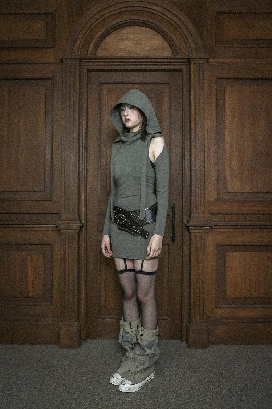 [KAIYA] FW 24 akina dress 1 - khaki