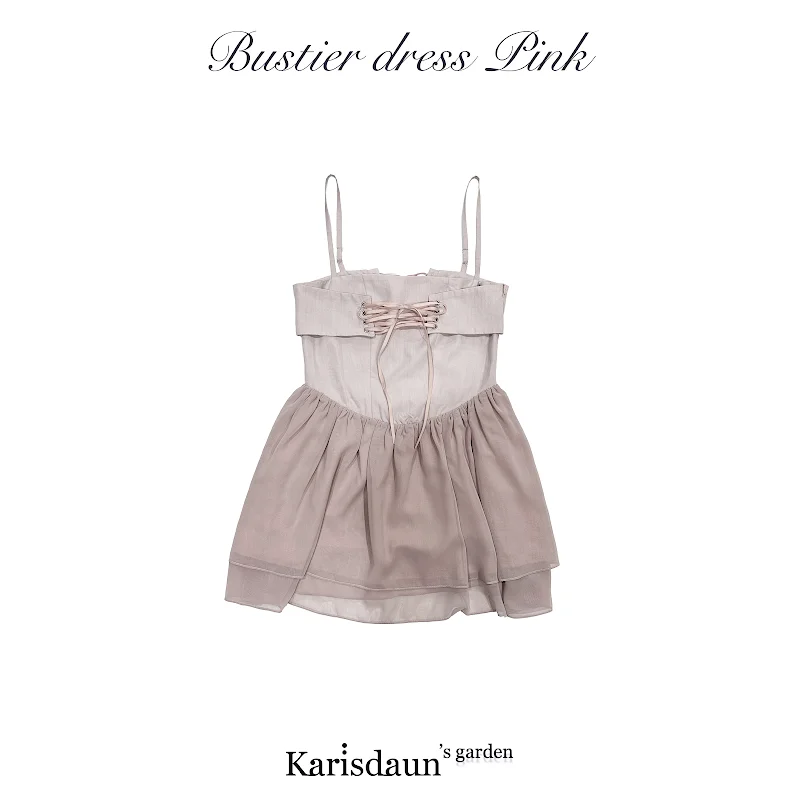 [KARISDAUN] Summer 23 Bustier dress Pink