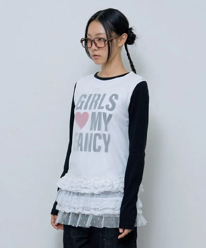 [NASTY FANCY CLUB] FW 24 DOT LAYERED DRESS (WHITE)_F24ZD880