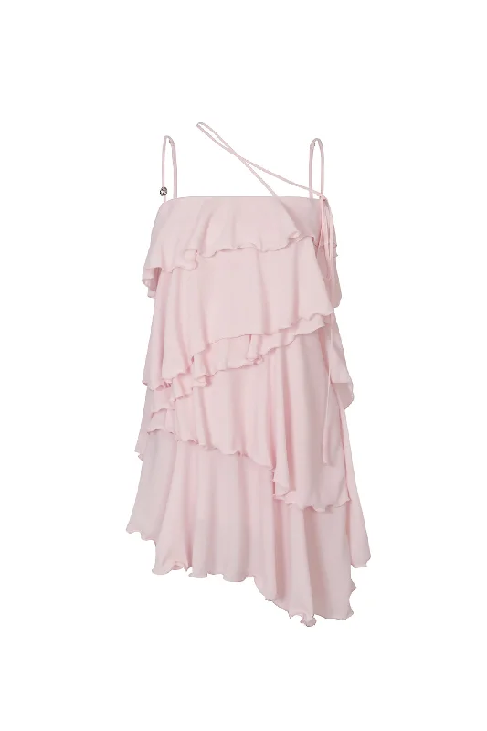 [PAIN OR PLEASURE] FW 24 ELLA FRILL DRESS pink