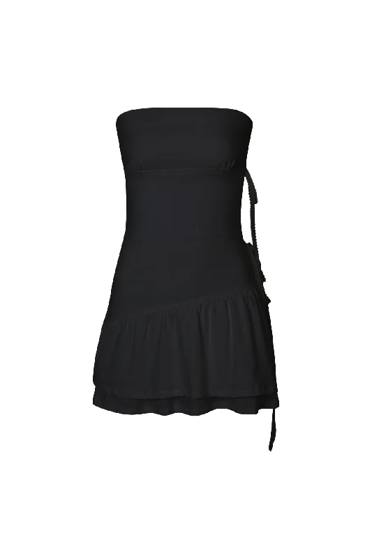 [PAIN OR PLEASURE] SS 24 BELLA TUBE DRESS black