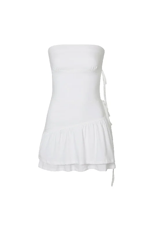 [PAIN OR PLEASURE] SS 24 BELLA TUBE DRESS white