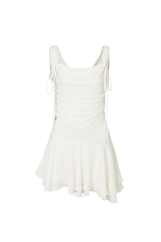 [PAIN OR PLEASURE] SS 24 LILY FRILL DRESS ivory