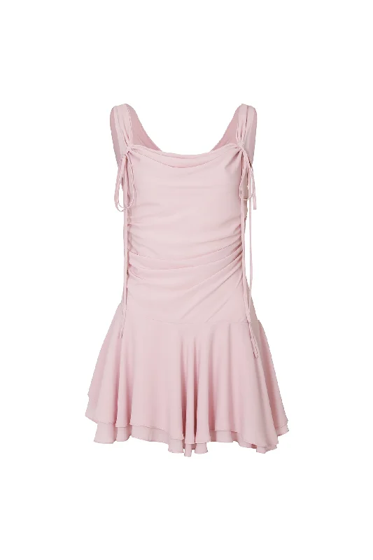 [PAIN OR PLEASURE] SS 24 LILY FRILL DRESS pink