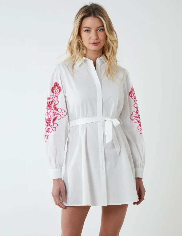 Embroidery Sleeve Cut Out Tunic