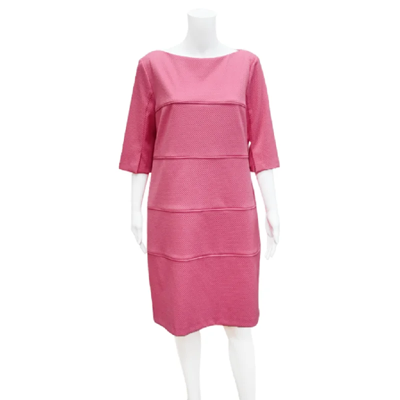 Pink Waffle Pique Dress