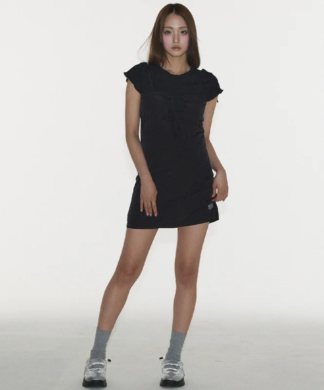 [PLASMASPHERE] SS 24 BARBIE DRESS IN BLACK