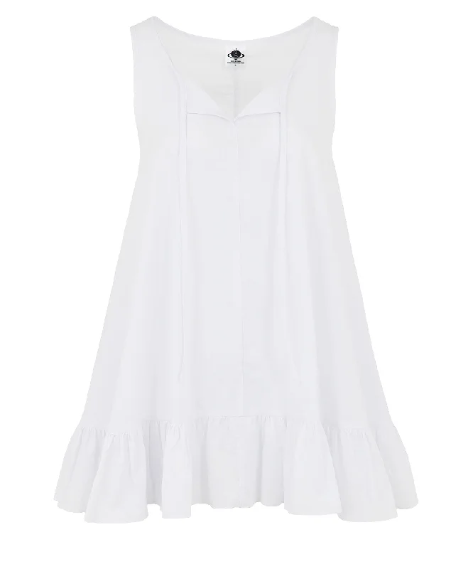 [PLASMASPHERE] SS 24 FRILL DRESS IN WHITE