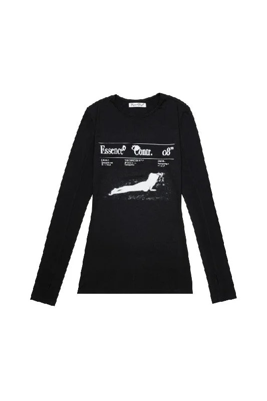 [SENSUALSICK] FW 24 Conflicted dress tee (Black)