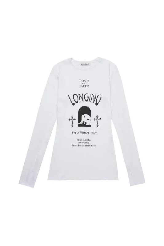 [SENSUALSICK] FW 24 Conflicted dress tee (White)