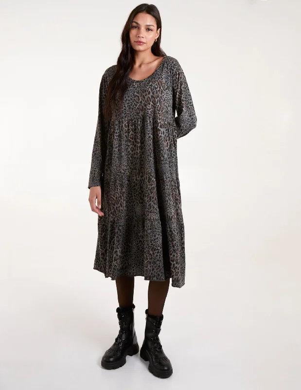 Tiered Oversized Tunic Dress