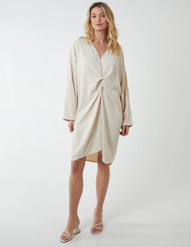 Twist Front Tunic Dress